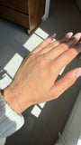 Minimal CZ Hand Chain (Silver)