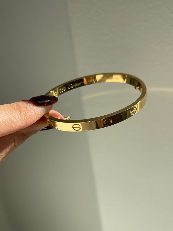 Gold Love Bracelet no diamonds