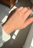 Minimal CZ Hand Chain (Silver)