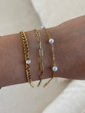 Dainty Paperclip Anklet