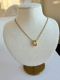 Dainty Bubble Initial Necklace