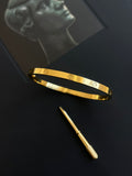 Thin Gold Love Bracelet no diamonds