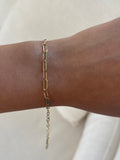 Dainty Paperclip Anklet