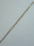 Dainty Paperclip Anklet